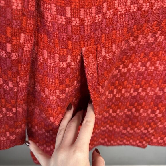 Cabi Scarlet Tweed Sloan Jacket Wool Blend Pink Red Style 3031 Size Small - Picture 3 of 12